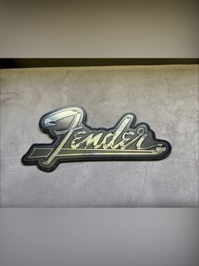 Open Road Brands Fender Script Wall Plaque